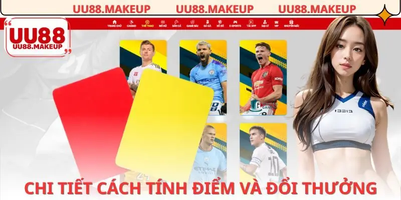 Cách tính điểm kèo thẻ phạt theo từng loại