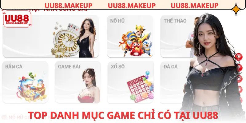 Danh mục game đáng chơi nhất tại nhà cái UU88